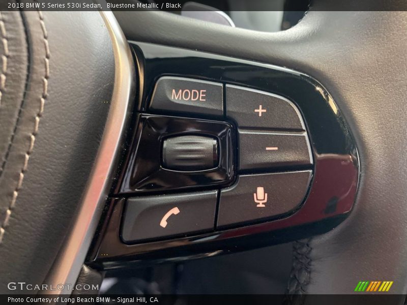 Bluestone Metallic / Black 2018 BMW 5 Series 530i Sedan