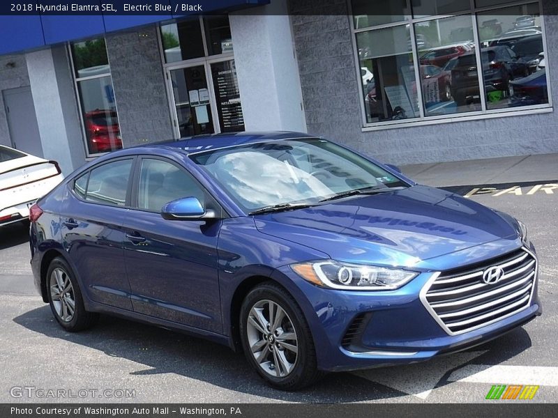 Electric Blue / Black 2018 Hyundai Elantra SEL