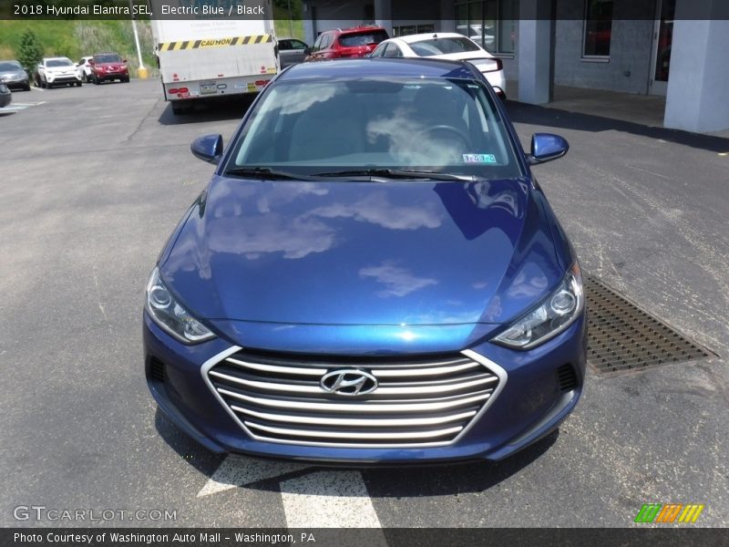 Electric Blue / Black 2018 Hyundai Elantra SEL