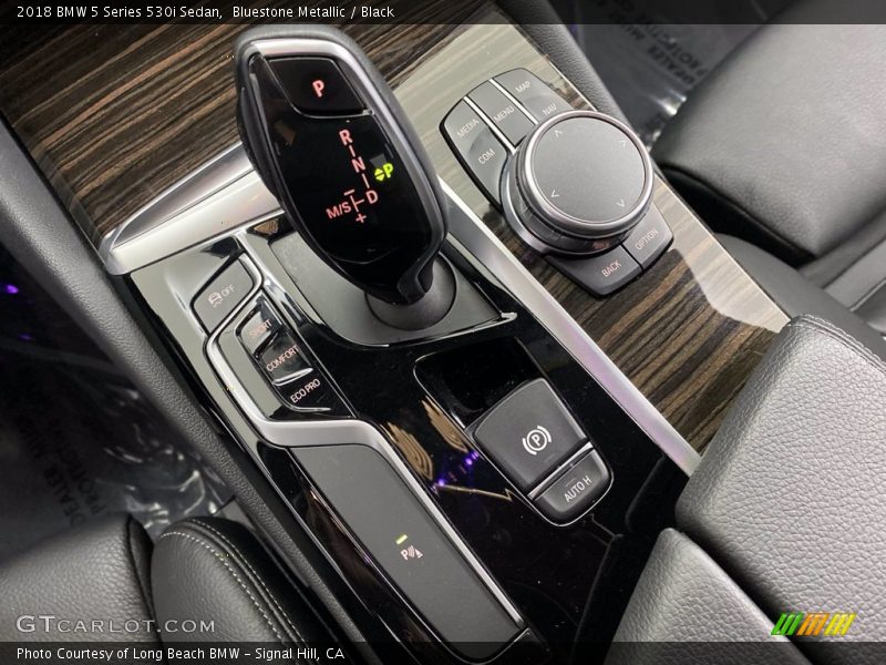Bluestone Metallic / Black 2018 BMW 5 Series 530i Sedan