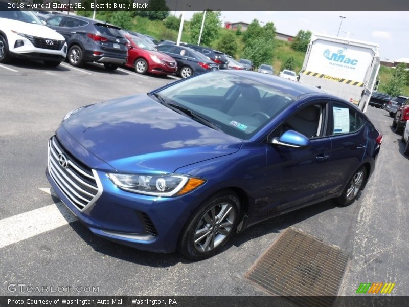 Electric Blue / Black 2018 Hyundai Elantra SEL