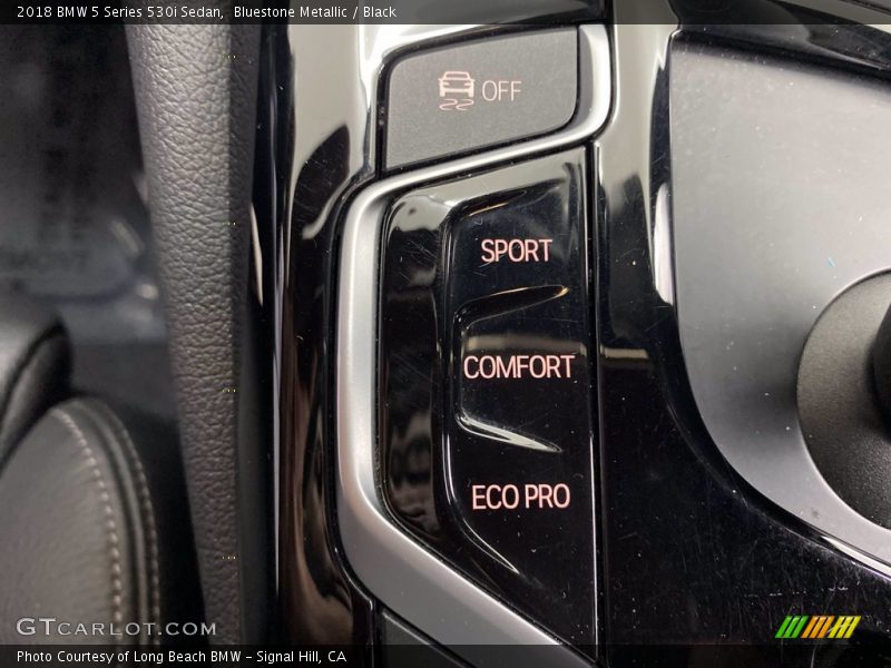 Bluestone Metallic / Black 2018 BMW 5 Series 530i Sedan