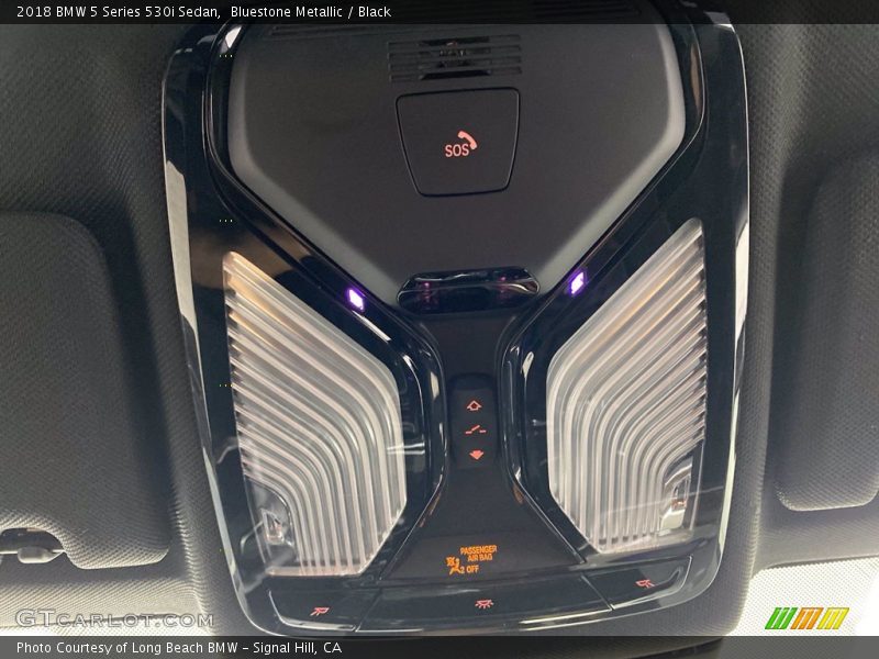 Bluestone Metallic / Black 2018 BMW 5 Series 530i Sedan