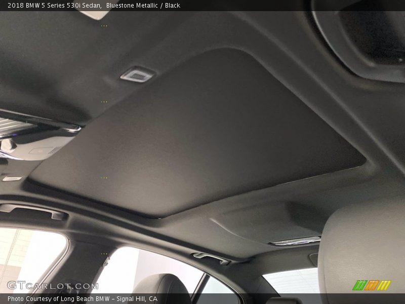 Bluestone Metallic / Black 2018 BMW 5 Series 530i Sedan