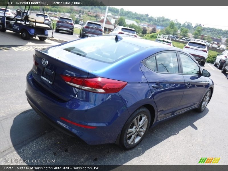 Electric Blue / Black 2018 Hyundai Elantra SEL