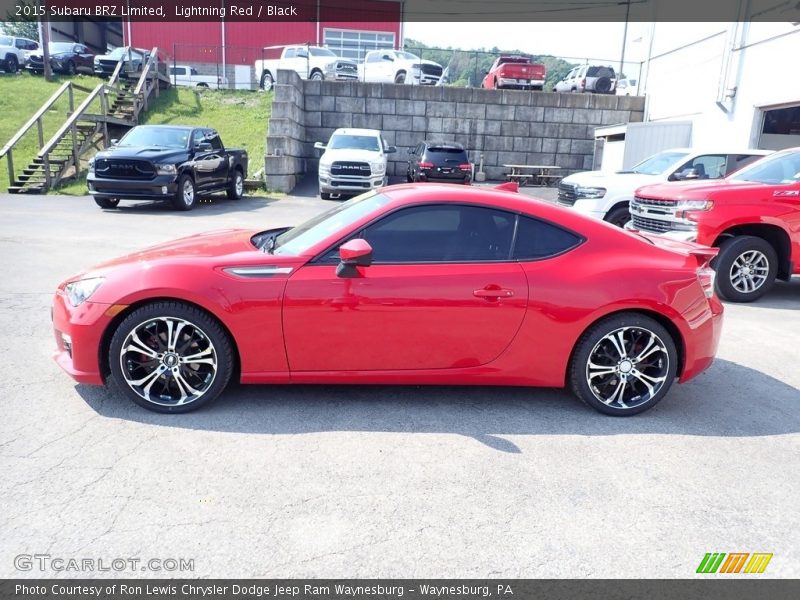 Lightning Red / Black 2015 Subaru BRZ Limited