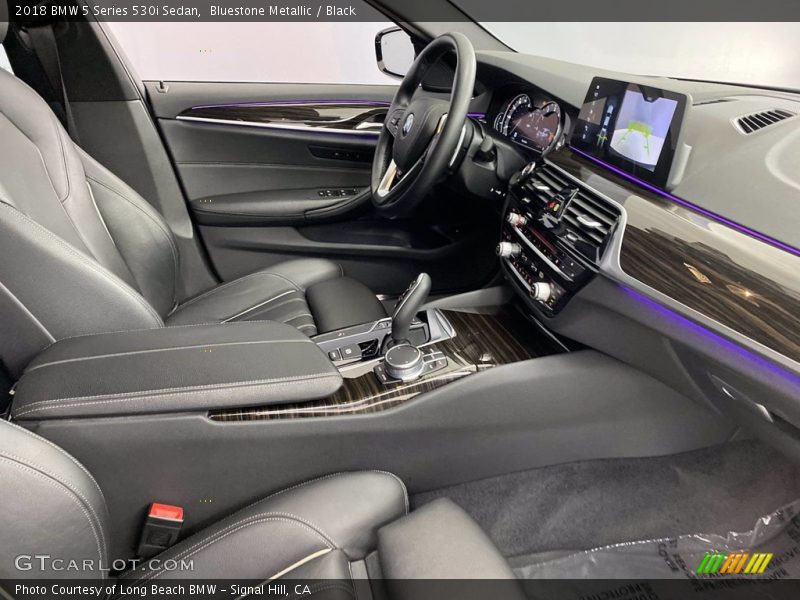 Bluestone Metallic / Black 2018 BMW 5 Series 530i Sedan
