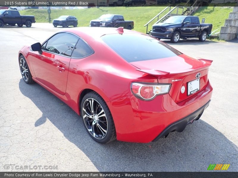 Lightning Red / Black 2015 Subaru BRZ Limited