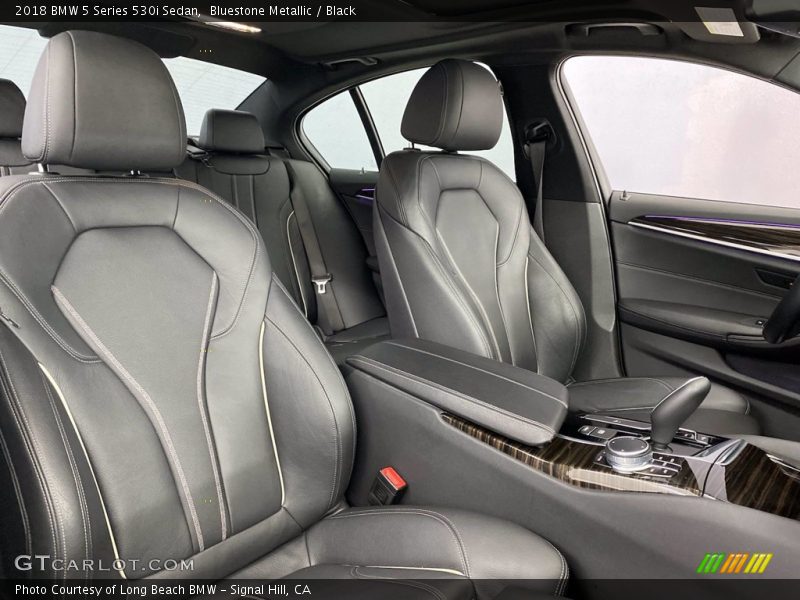 Bluestone Metallic / Black 2018 BMW 5 Series 530i Sedan