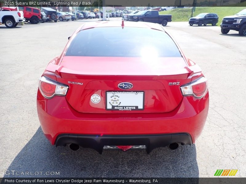 Lightning Red / Black 2015 Subaru BRZ Limited