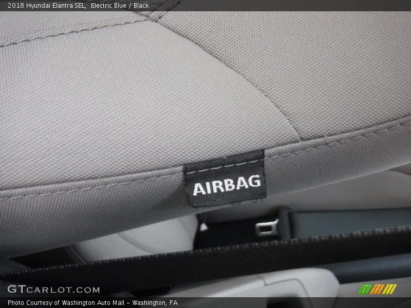 Electric Blue / Black 2018 Hyundai Elantra SEL