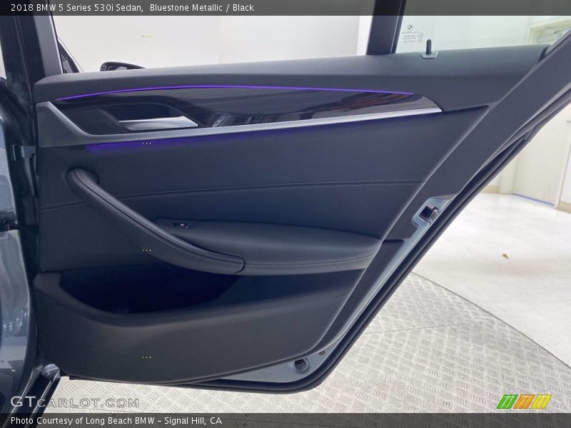 Bluestone Metallic / Black 2018 BMW 5 Series 530i Sedan