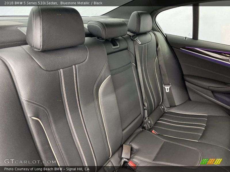 Bluestone Metallic / Black 2018 BMW 5 Series 530i Sedan