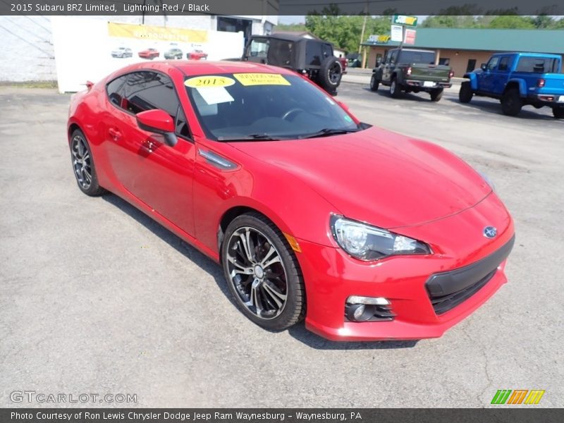 Lightning Red / Black 2015 Subaru BRZ Limited