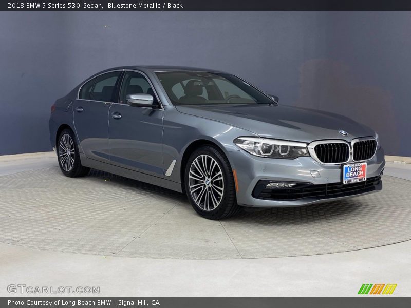Bluestone Metallic / Black 2018 BMW 5 Series 530i Sedan