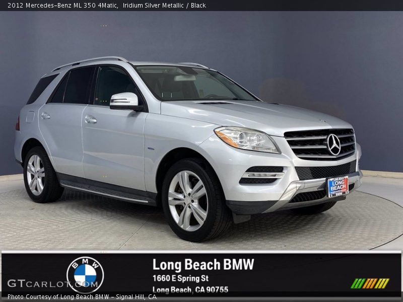 Iridium Silver Metallic / Black 2012 Mercedes-Benz ML 350 4Matic