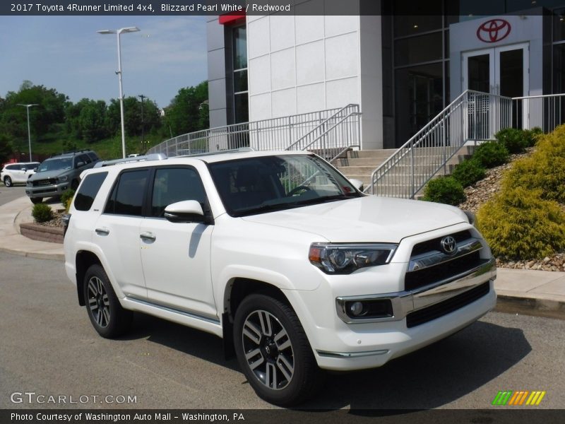 Blizzard Pearl White / Redwood 2017 Toyota 4Runner Limited 4x4