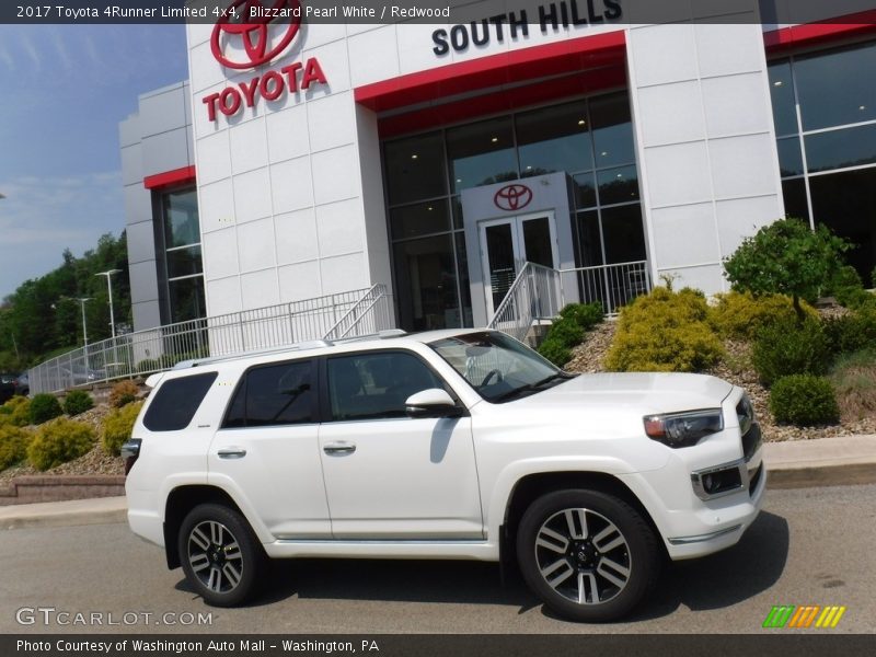 Blizzard Pearl White / Redwood 2017 Toyota 4Runner Limited 4x4