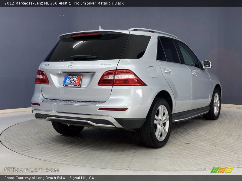 Iridium Silver Metallic / Black 2012 Mercedes-Benz ML 350 4Matic