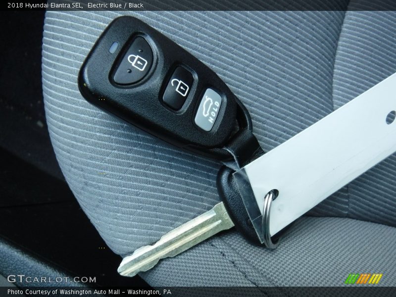Electric Blue / Black 2018 Hyundai Elantra SEL