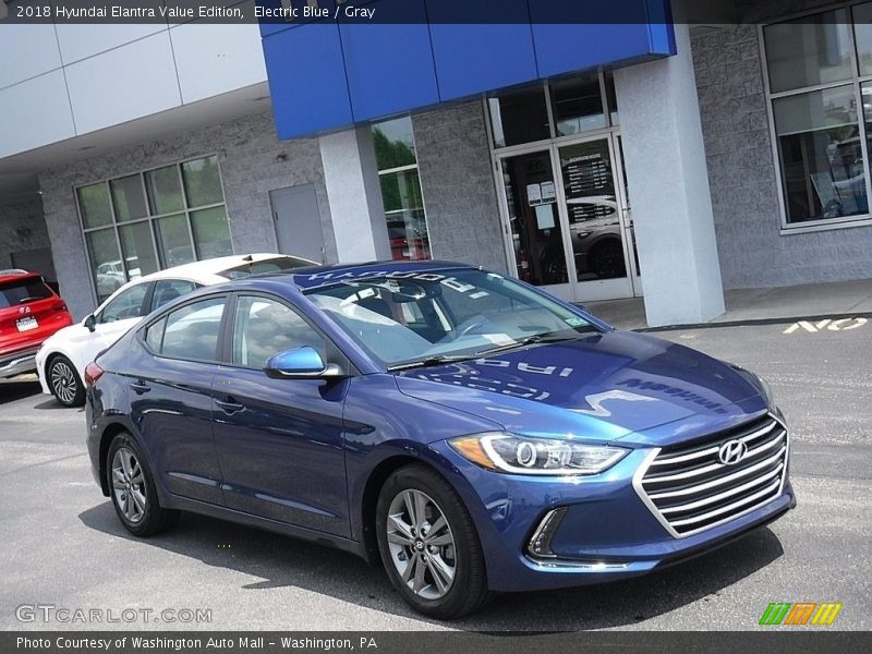 Electric Blue / Gray 2018 Hyundai Elantra Value Edition