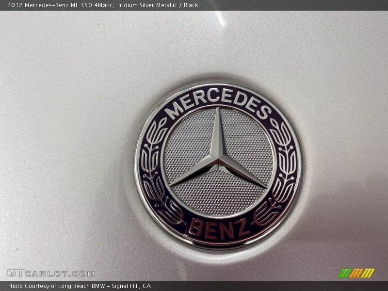 Iridium Silver Metallic / Black 2012 Mercedes-Benz ML 350 4Matic