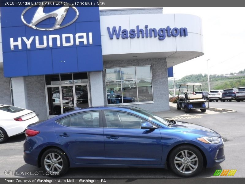 Electric Blue / Gray 2018 Hyundai Elantra Value Edition