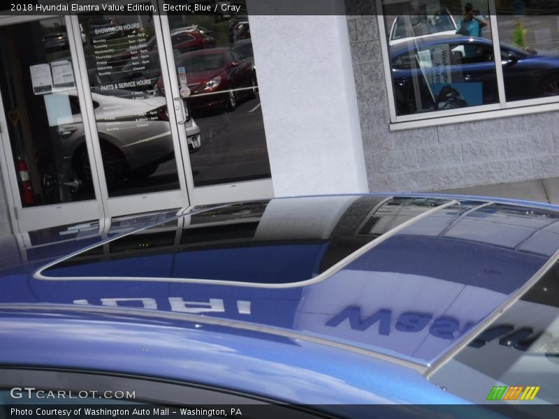 Electric Blue / Gray 2018 Hyundai Elantra Value Edition