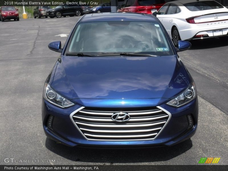 Electric Blue / Gray 2018 Hyundai Elantra Value Edition