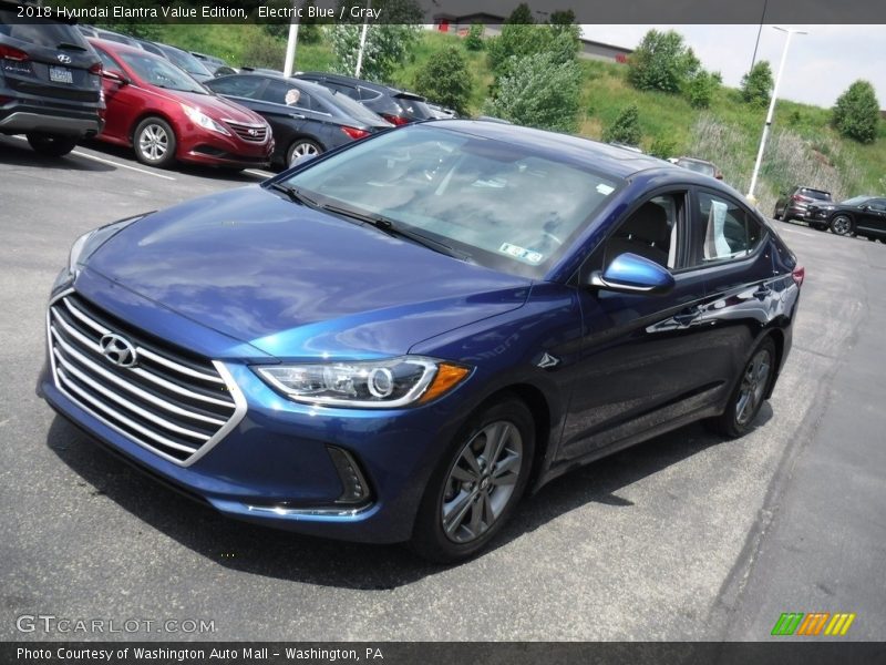 Electric Blue / Gray 2018 Hyundai Elantra Value Edition