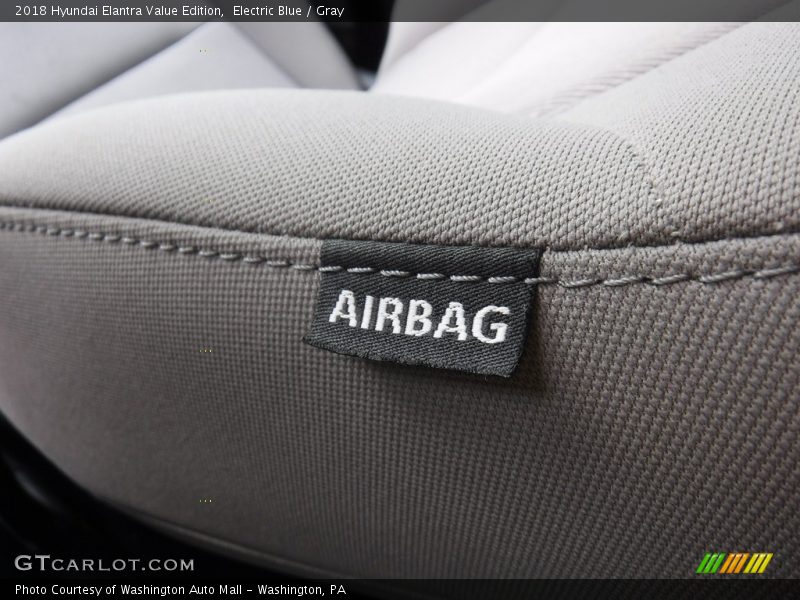 Electric Blue / Gray 2018 Hyundai Elantra Value Edition