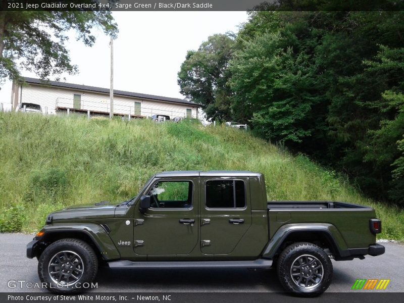 Sarge Green / Black/Dark Saddle 2021 Jeep Gladiator Overland 4x4