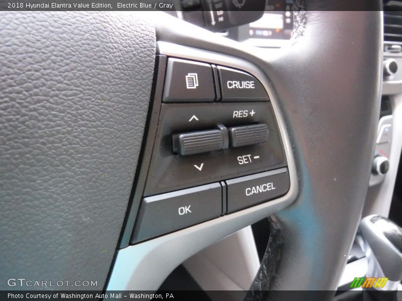 Electric Blue / Gray 2018 Hyundai Elantra Value Edition