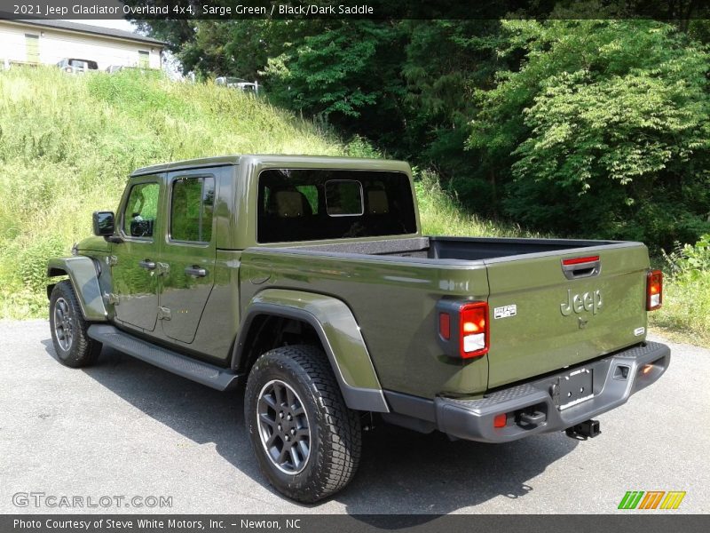Sarge Green / Black/Dark Saddle 2021 Jeep Gladiator Overland 4x4