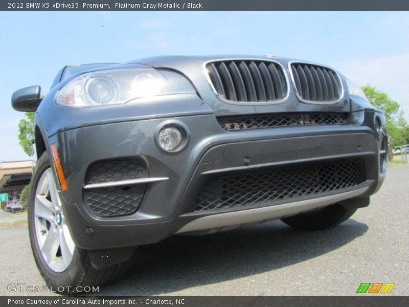 Platinum Gray Metallic / Black 2012 BMW X5 xDrive35i Premium