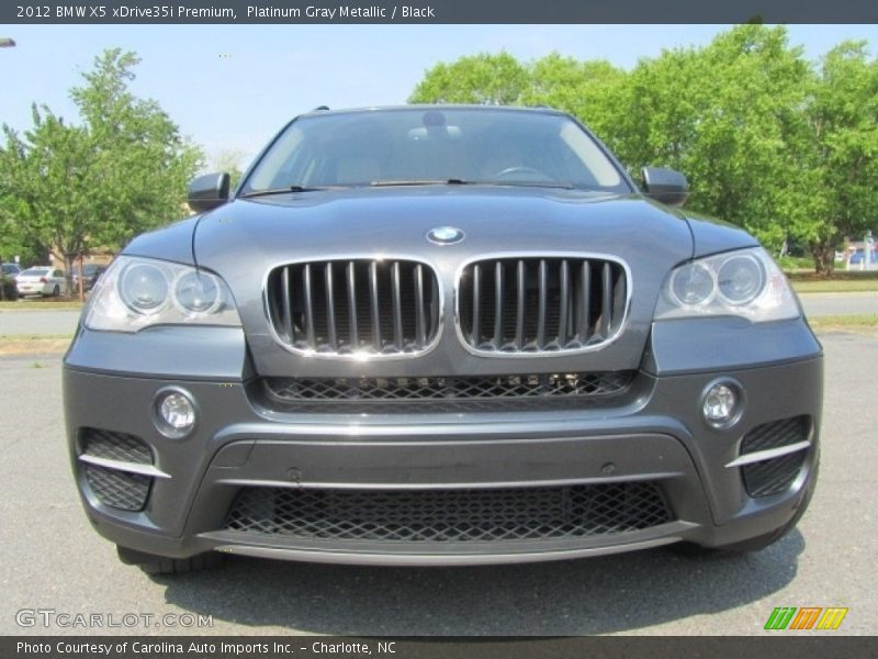 Platinum Gray Metallic / Black 2012 BMW X5 xDrive35i Premium