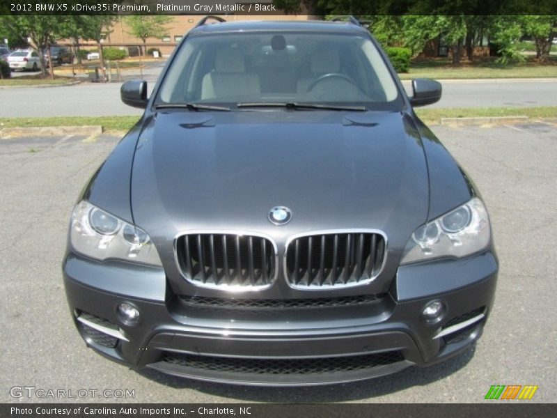 Platinum Gray Metallic / Black 2012 BMW X5 xDrive35i Premium