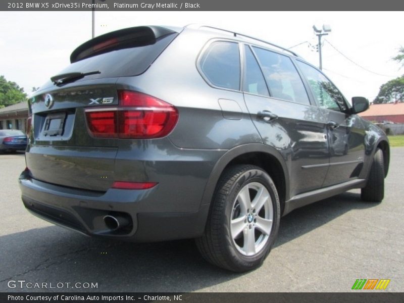 Platinum Gray Metallic / Black 2012 BMW X5 xDrive35i Premium
