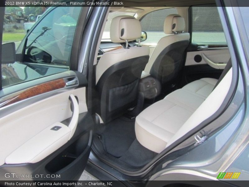 Platinum Gray Metallic / Black 2012 BMW X5 xDrive35i Premium