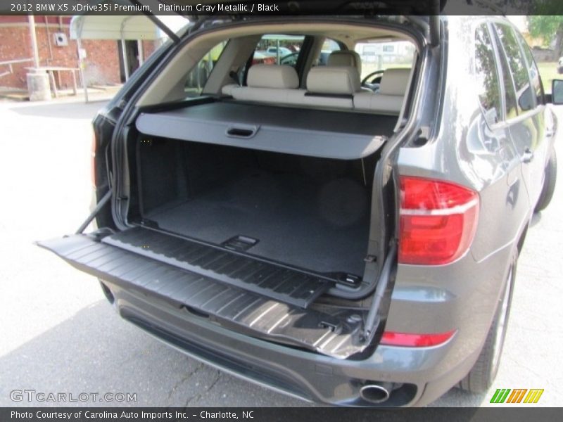 Platinum Gray Metallic / Black 2012 BMW X5 xDrive35i Premium