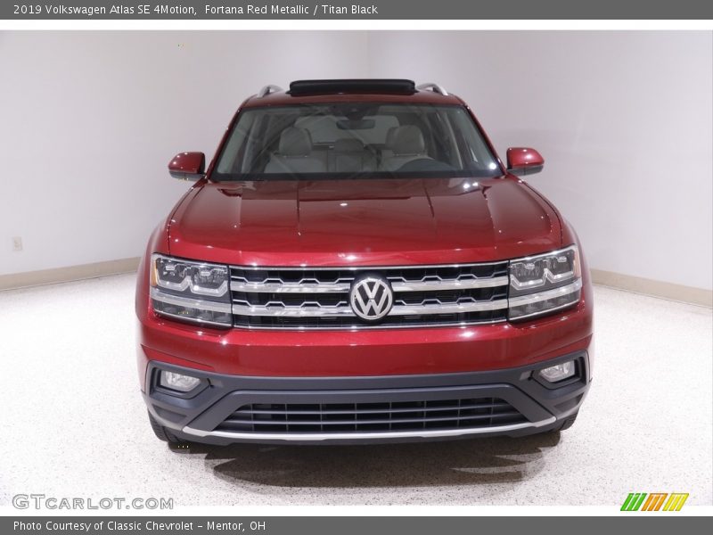 Fortana Red Metallic / Titan Black 2019 Volkswagen Atlas SE 4Motion