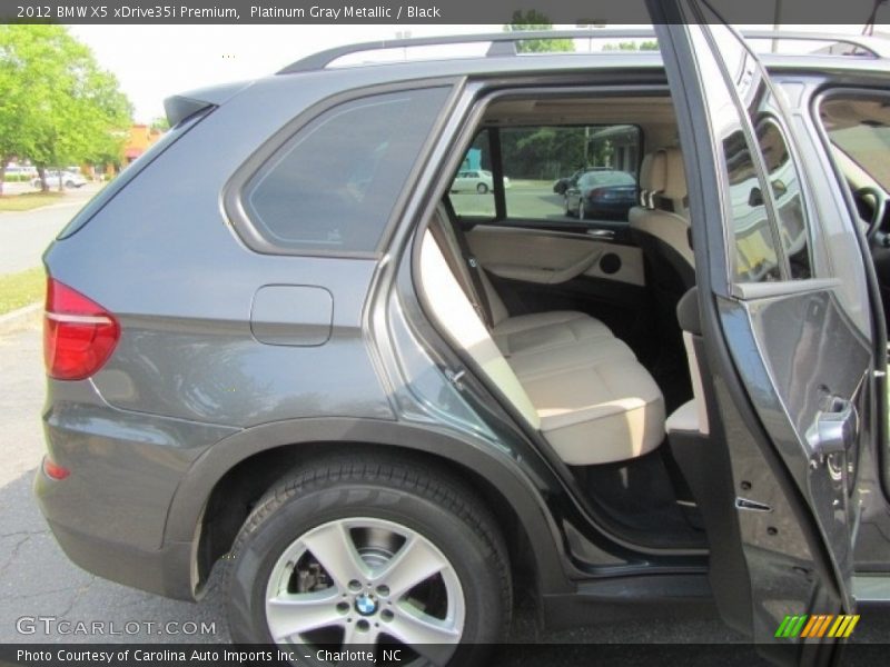 Platinum Gray Metallic / Black 2012 BMW X5 xDrive35i Premium
