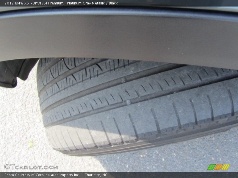 Platinum Gray Metallic / Black 2012 BMW X5 xDrive35i Premium
