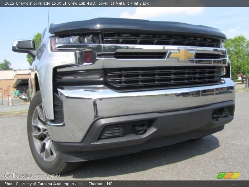 Silver Ice Metallic / Jet Black 2019 Chevrolet Silverado 1500 LT Crew Cab 4WD