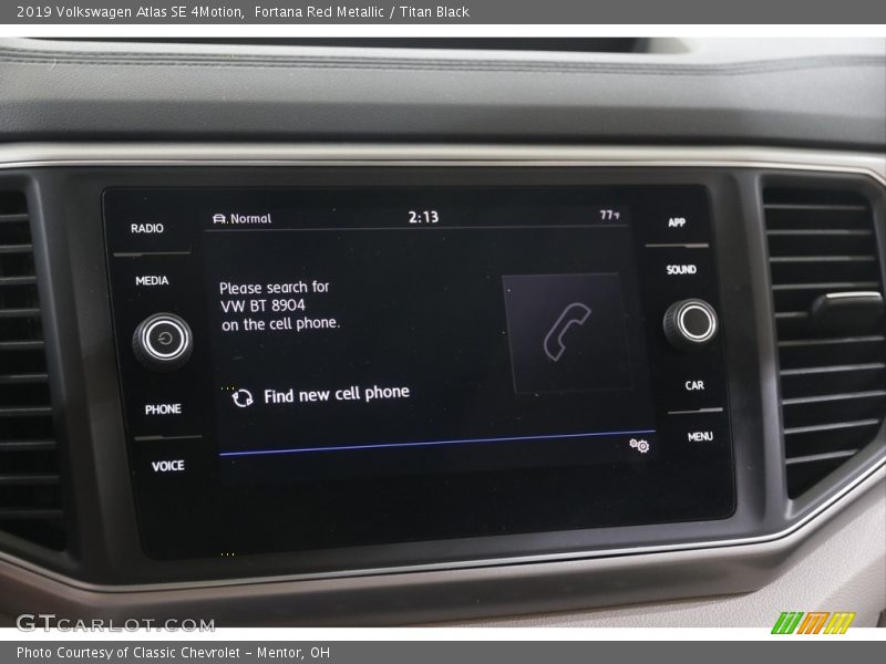 Fortana Red Metallic / Titan Black 2019 Volkswagen Atlas SE 4Motion