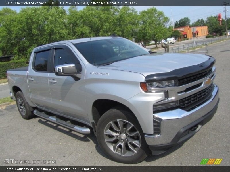 Silver Ice Metallic / Jet Black 2019 Chevrolet Silverado 1500 LT Crew Cab 4WD