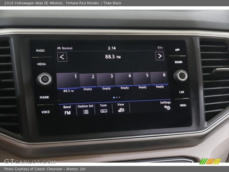 Fortana Red Metallic / Titan Black 2019 Volkswagen Atlas SE 4Motion