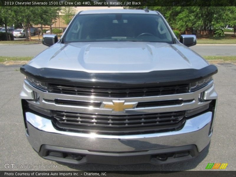 Silver Ice Metallic / Jet Black 2019 Chevrolet Silverado 1500 LT Crew Cab 4WD