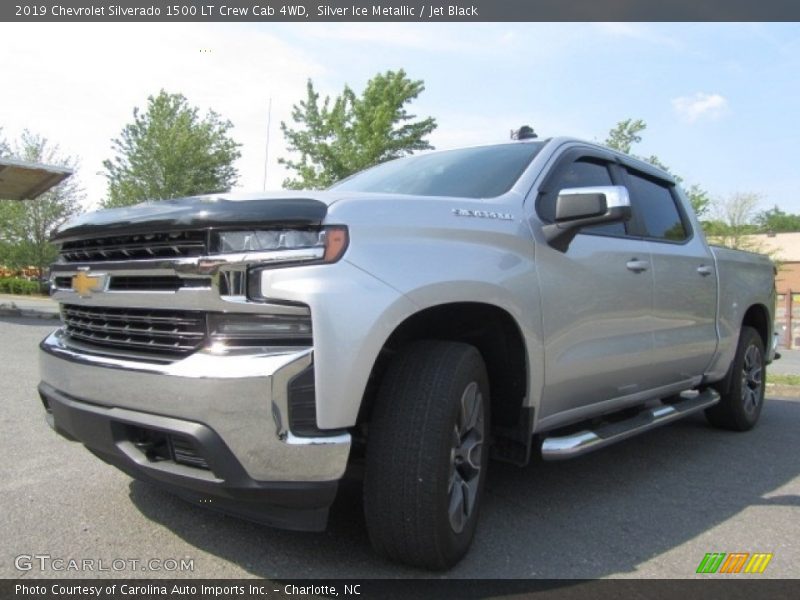 Silver Ice Metallic / Jet Black 2019 Chevrolet Silverado 1500 LT Crew Cab 4WD