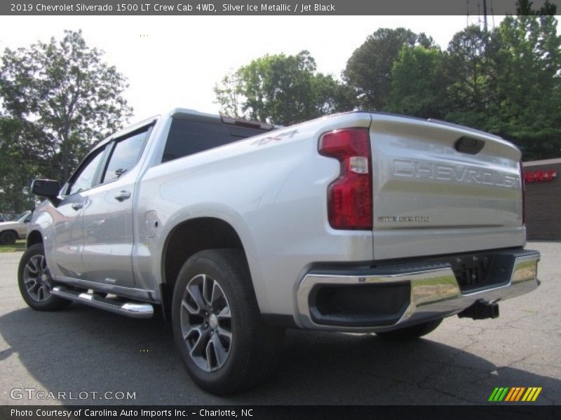 Silver Ice Metallic / Jet Black 2019 Chevrolet Silverado 1500 LT Crew Cab 4WD